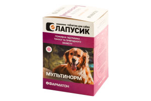 Добавка харчова д/котів та собак Мультинорм Загальнозміцнюючий комплекс 50таблеток Фарматон
