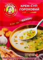 Крем-суп гороховий з крутонами Бекон Daryna м/у 18г