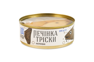 Печень трески натуральная стерилизованная TaFish ж/б 230г