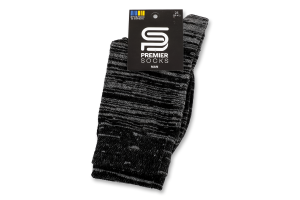 Шкарпетки чоловічі напіввовна меланж р.25 Premier Socks