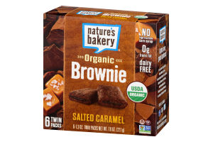 Nature's Bakery Soft Baked Organic Brownie Salted Caramel - 6 PK