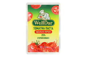 Паста томатна 25% сашет 50г ТМ WellDar