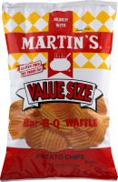 Martin's Bar-B-Q Waffle Potato Chips Value Size