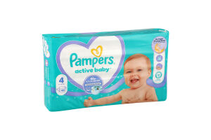 Подгузники для детей 9-14кг 4 Active Baby Pampers 46шт