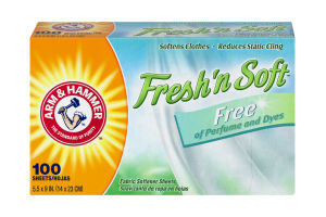 Arm & Hammer Fresh 'n Soft Fabric Softener Sheets - 100 CT