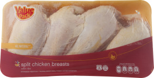 Ahold Split Chicken Breasts with Ribs