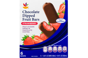 Ahold Chocolate Dipped Fruit Bars Strawberry - 6 CT