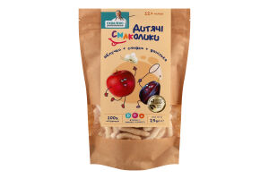 Сніданки сухі для дітей від 12міс зі сливою, яблуком і ваніллю Мультизлаки Дитячі Смаколики д/п 25г