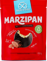 Марципан в чорному шоколаді 150г д/п Skriveru
