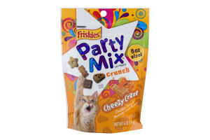 Purina Friskies Party Mix Cat Treats Crunch Cheezy Craze
