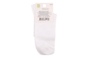 Шкарпетки підл Premier socks Економ руб біл р22-24