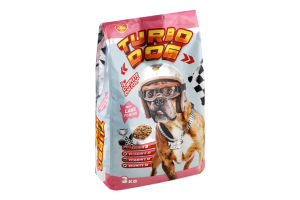 Корм сухий повнораціонний для дорослих собак зі смаком баранини Turbo Dog м/у 3кг