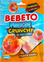 Конфеты-кранчи Персиковые кольца Bebeto д/п 35г