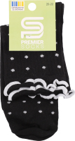 Шкарпетки Premier socks вис рюш білий горох р20-22