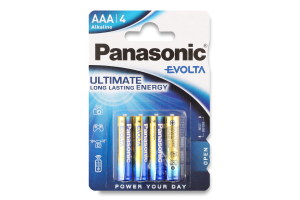 Батарейки Panasonic Evolta LR03-1.5v лужні