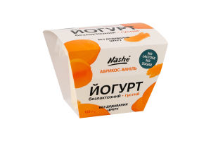 Йогурт 6% безлактозный густой без добавления сахара Абрикос-ваниль Nashé ст 125г