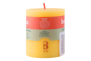 Свеча желтая 8х6.8см №103668780309 Bolsius 1шт