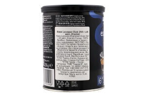 Кофе натуральный жареный молотый Club Lavazza ж/б 250г