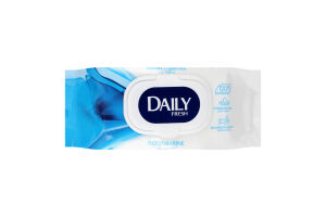 Серветки вологі для рук та тіла Aquamarine Daily Fresh 120шт