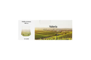 Склянка Валерія 400мл скло 6шт Версаль