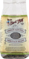 Bob's Red Mill Green Lentils Heritage Beans Petite French Style