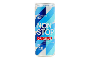Напій енергетичний безалкогольний сильногазований Original Non Stop з/б 330мл