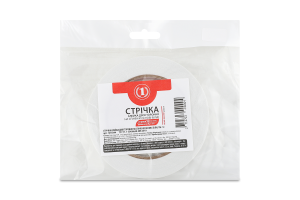 Стрічка клейка двостороння на спіненій основі біла 10ммх5м №1270344 ТМ "1" 1шт