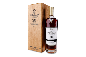 Виски 43% 0.7л односолодовый шотландский 30 лет Sherry oak The Macallan к/у