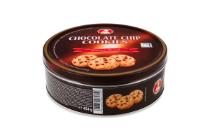 Печиво з шоколадними краплинами 454г ж/б Патіссеріе Матео