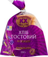 Хлеб половинка в нарезке тостовый Нежный Формула смаку м/у 250г