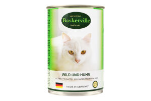 Корм для котов Baskerville оленина с мясом курицы