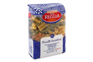 Изделия макаронные из муки из твердых сортов пшеницы Fusilli tricolore №65 Pasta Reggia м/у 500г