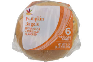 Ahold Bagels Pumpkin - 6 CT
