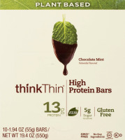 thinkThin High Protein Bars Chocolate Mint - 10 CT