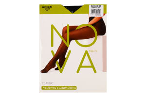 Колготки жіночі Nova Classic 40 чорний р.2