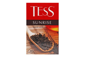 Чай Sunrise чорний крупнолистовий 80г Tess