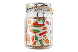 Банка зі скляною кришкою Econ round 1л Uniglass 1шт