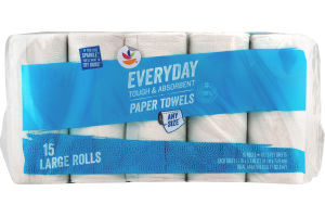 Ahold Everyday Paper Towels Any Size - 15 CT