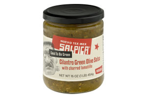 Nuevo Tex-Mex Salpica Cilantro Green Olive Salsa with Charred Tomatillo