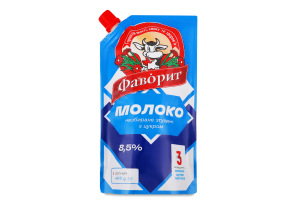Молоко сгущенное 8.5% цельное с сахаром Фаворит д/п 400г
