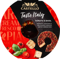 Крем-сир 65% З помідором і базиліком Taste Italy Castello к/у 125г