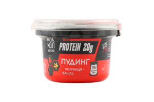 Пудинг нежирний протеїновий з сиропом Полуниця-ваніль Protein 20g Міськмолзавод №1 ст 200г