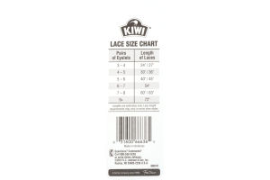 Kiwi 36'' Kids Sport Laces Flat White - 1 CT