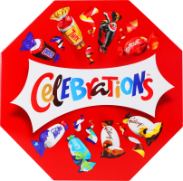 Набір цукерок та печива у подарунковій упаковці Восьмикутник Celebrations к/у 385г