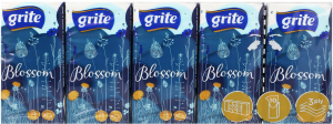 Хустинки носові паперові Блосом 3шари 10*10шт Гріт