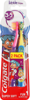 Щетка зубная для детей 3-5лет супер мягкая Little kids' smiles Colgate 2шт