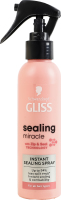 Спрей для всех типов волос против секущихся кончиков мгновенный Sealing Miracle Gliss 150мл
