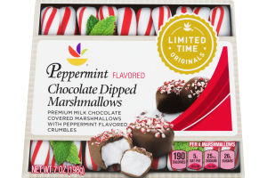 Ahold Peppermint Chocolate Dipped Marshmallows