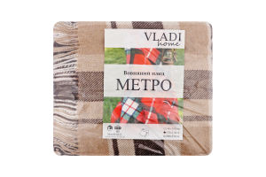Плед шерстяной 170х210см Метро Vladi home 1шт