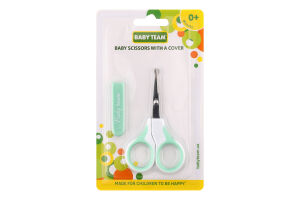 Ножиці для дітей від народження з чохлом №7102 Baby Team 1шт